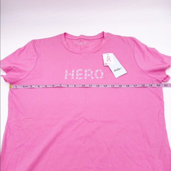 Lady Hagen HERO Pink Ribbon Collection Breast Cancer Awareness Tee Size Large - Picture 9 of 10